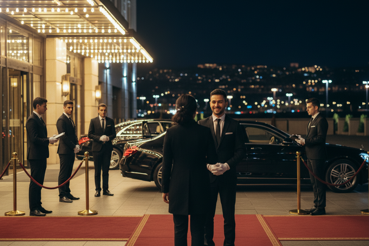 İstanbul etkinlik vale operasyonu lüks araç karşılama